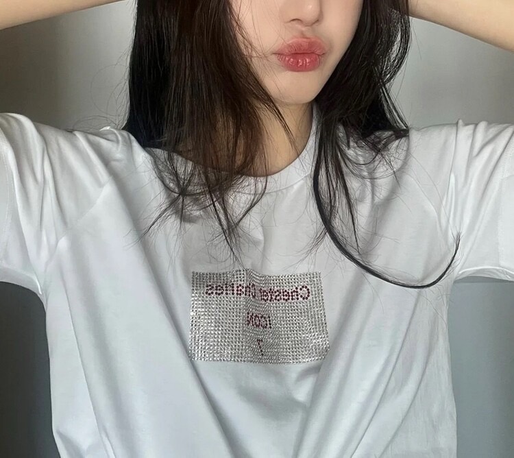 샤넬뷰티 라인스톤 몬테카를로 티셔츠 + 파우치 세트포장