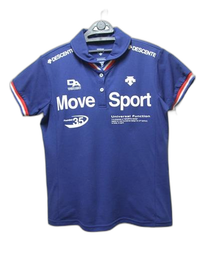 데상트 MOVE SPORT 멀티로고 폴리 카라티 95 66