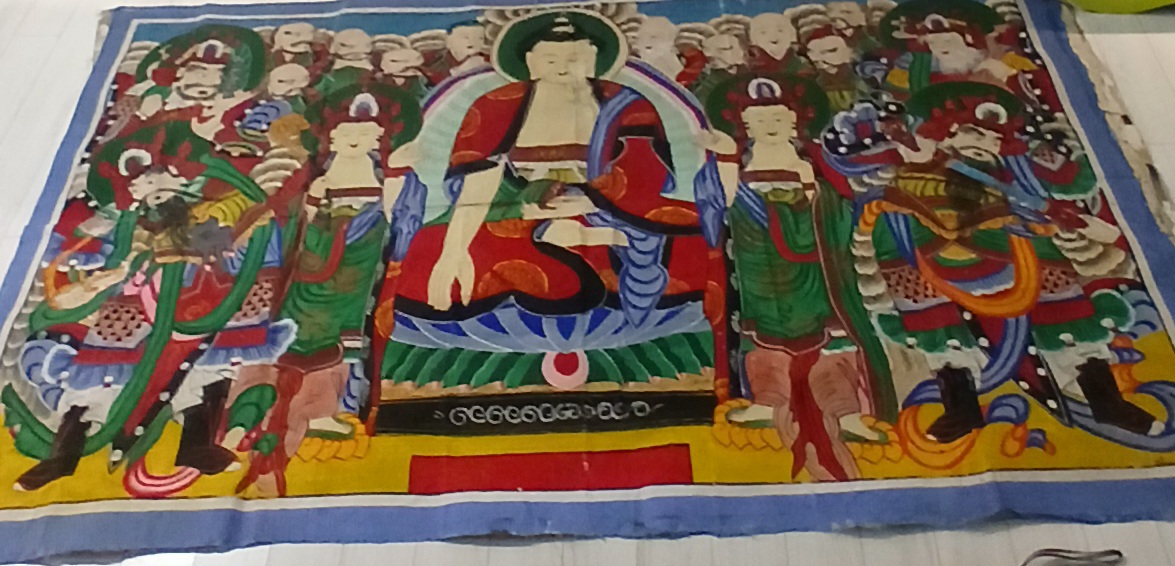 오래된 탱화 지장시왕도