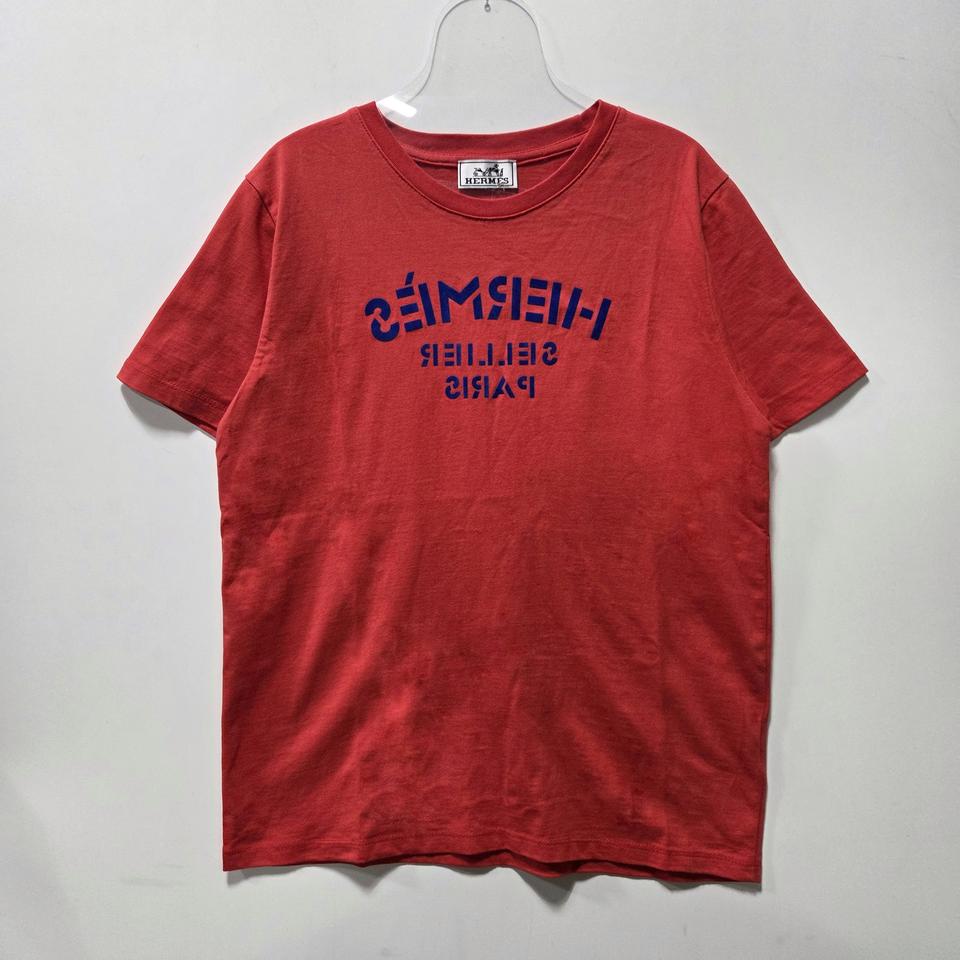 에르메스 프린팅 로고 반팔 티셔츠 M 26050411