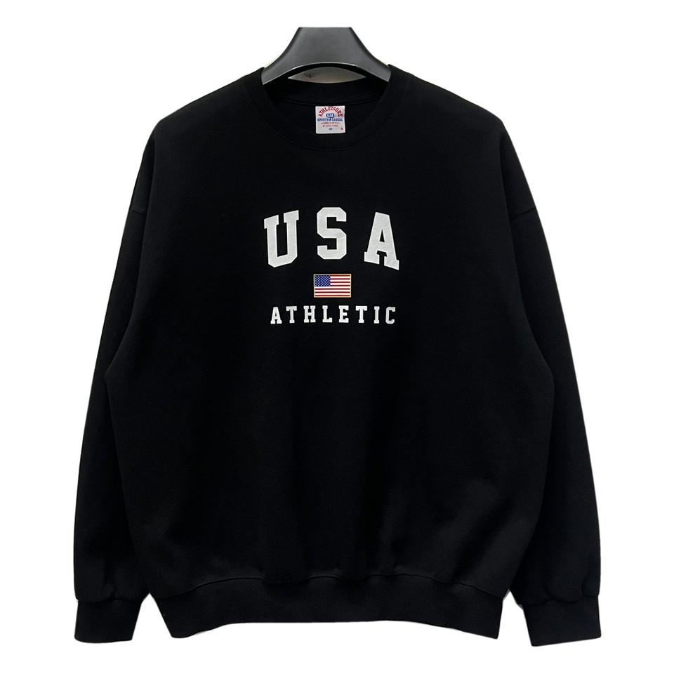 VTG ATHLEISURE USA 프린팅 오버핏 맨투맨 M
