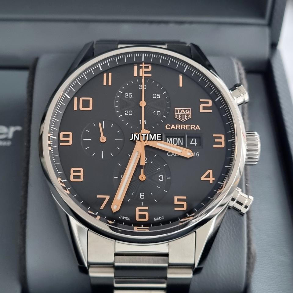 태그호이어 구형 까레라 크로노그래프 엘레강스 43mm CV2A1AB