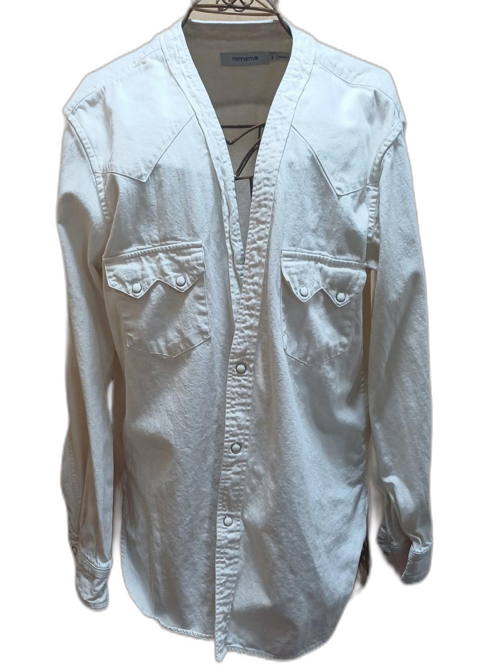 논네이티브(nonnative) 웨스턴 데님 셔츠 - 화이트 (사이즈 1)