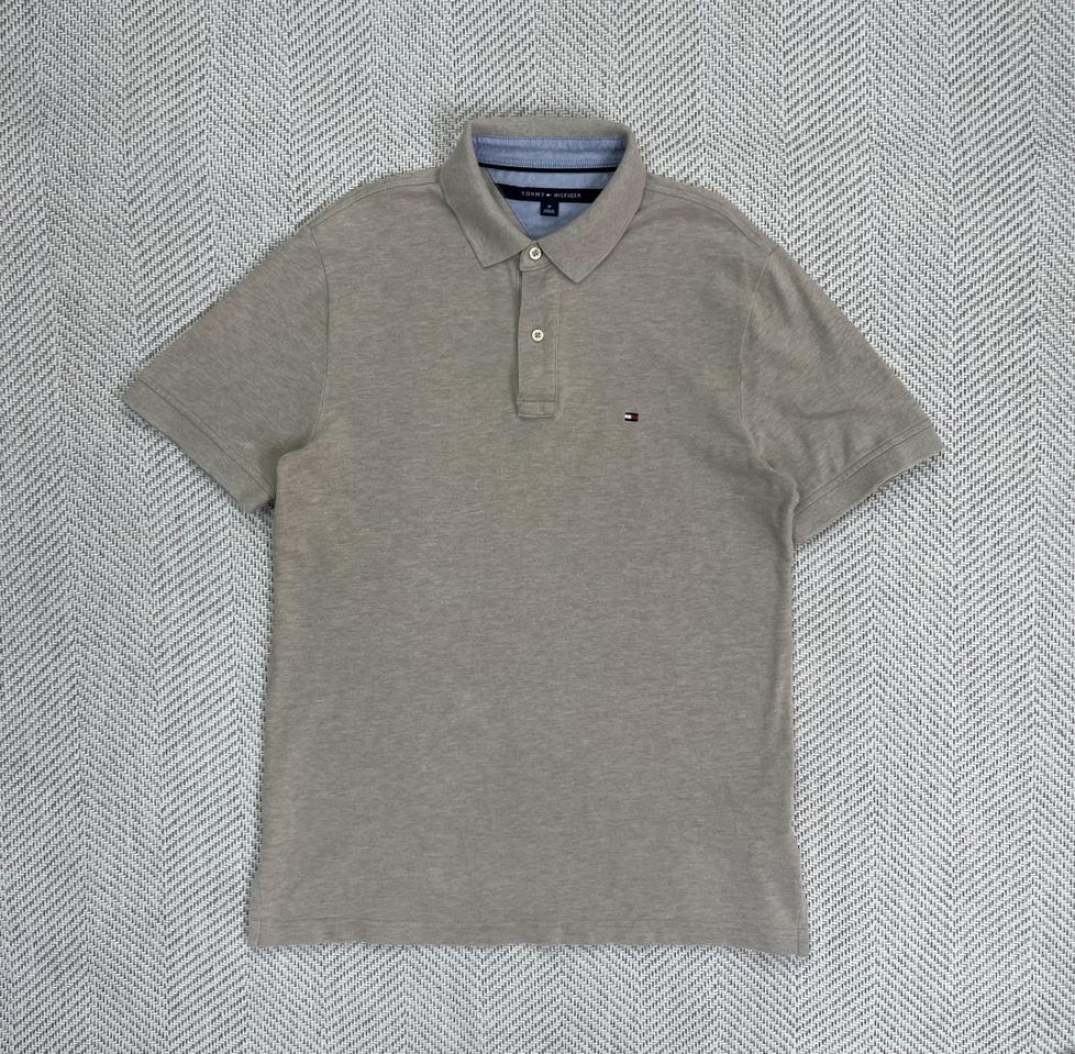 타미힐피거 베이지색 반팔 카라티 M