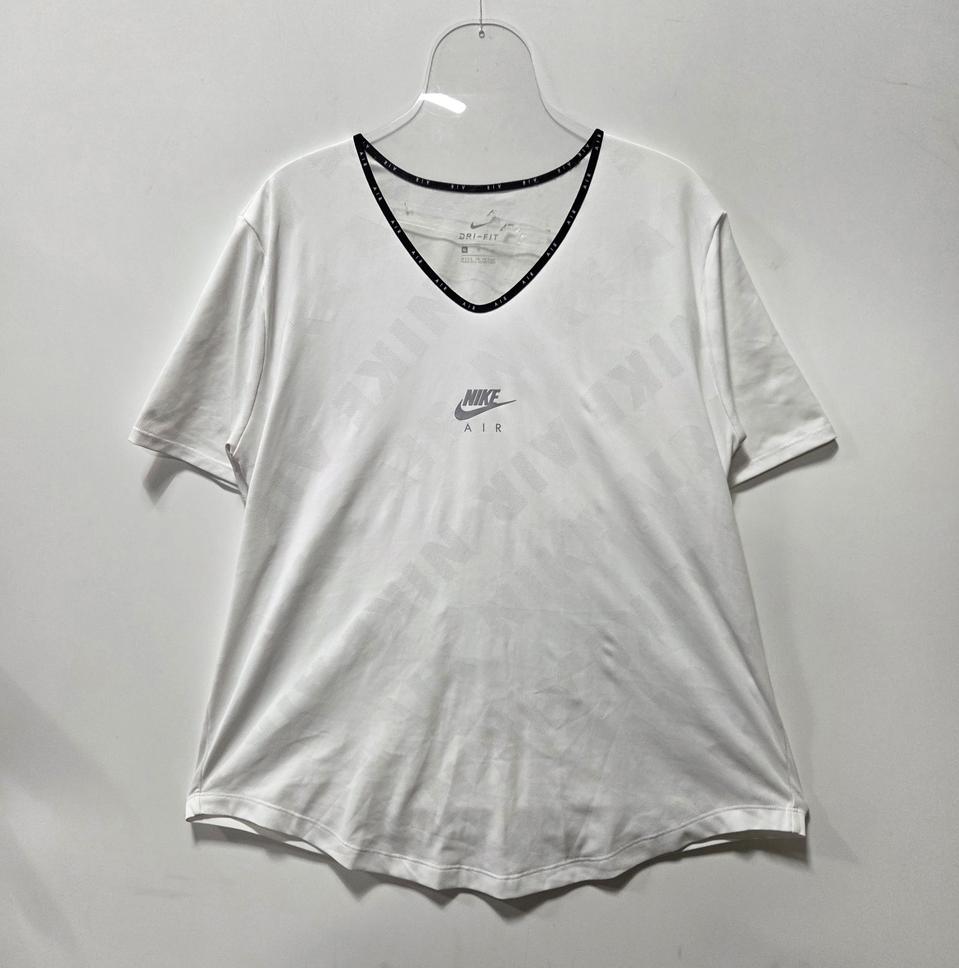 나이키 여성 화이트 드라이핏 백트임 반팔티 XL 26050608