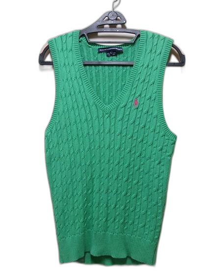 폴로 POLO 꽈베기 면니트조끼 여 택L