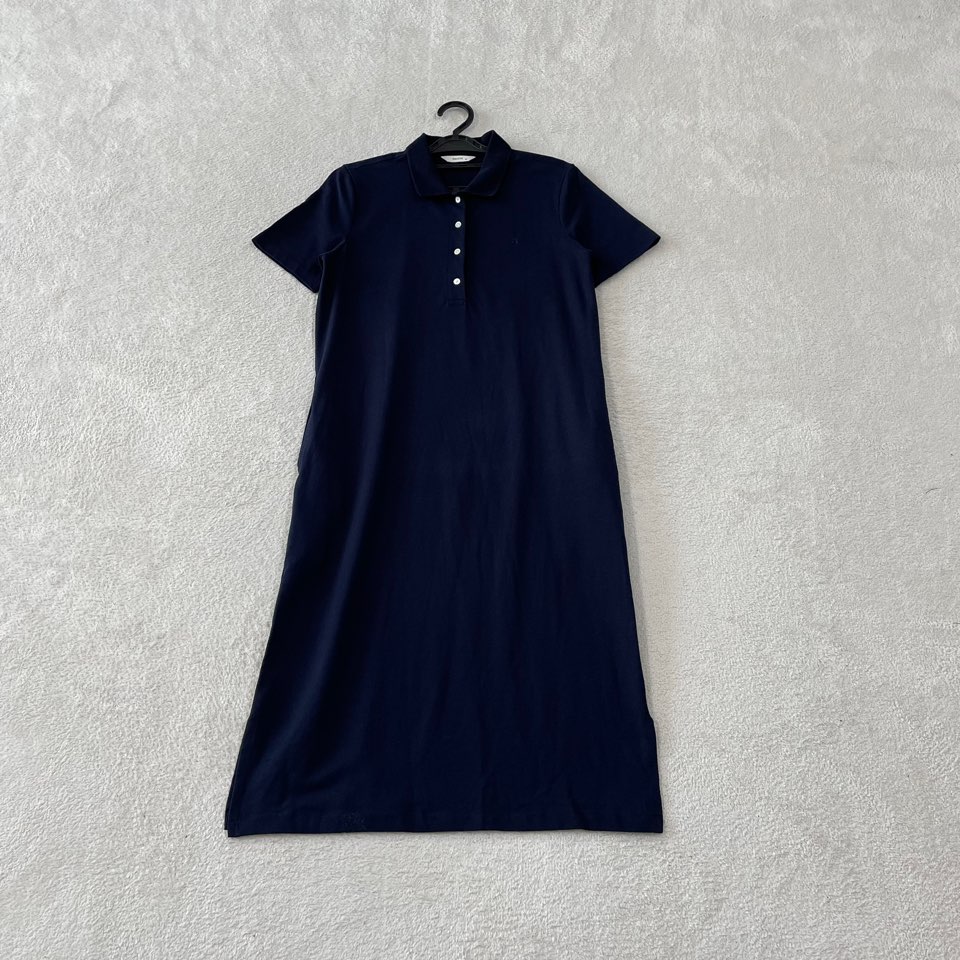 헤지스 여성 반팔카라원피스 네이비 85-160