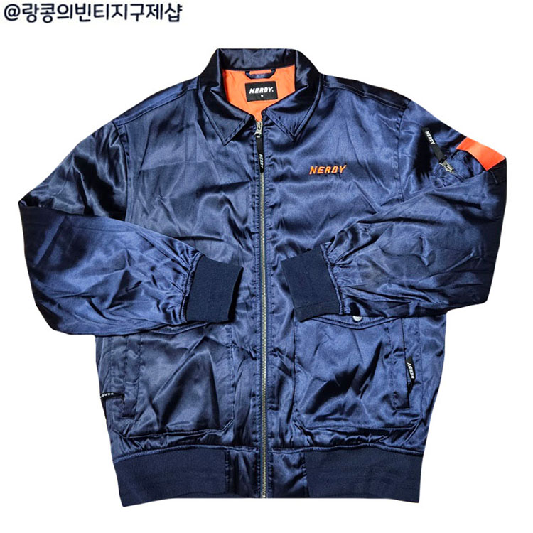 널디 올드스쿨 빈티지 항공 누빔 자켓