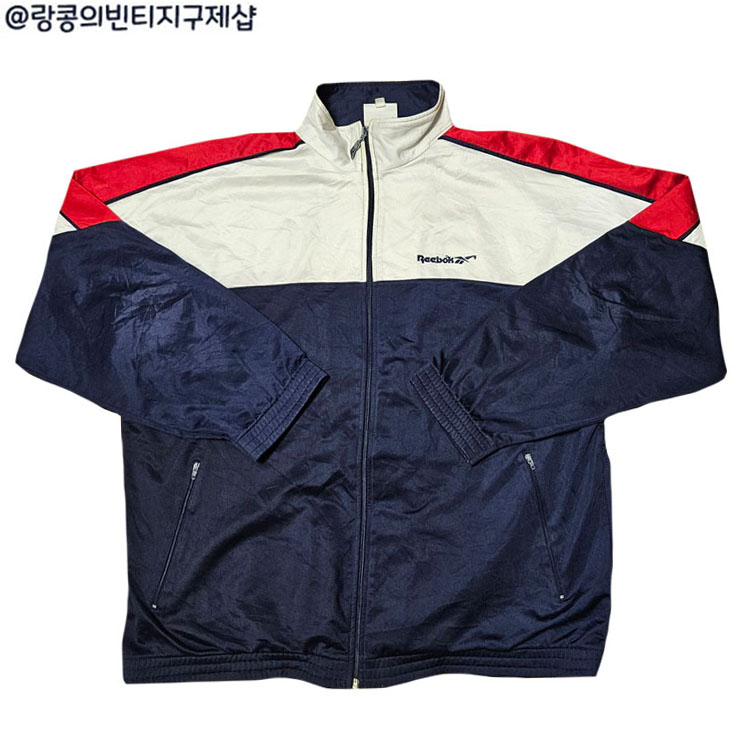 리복 올드스쿨 빈티지 빅로고 져지 자켓