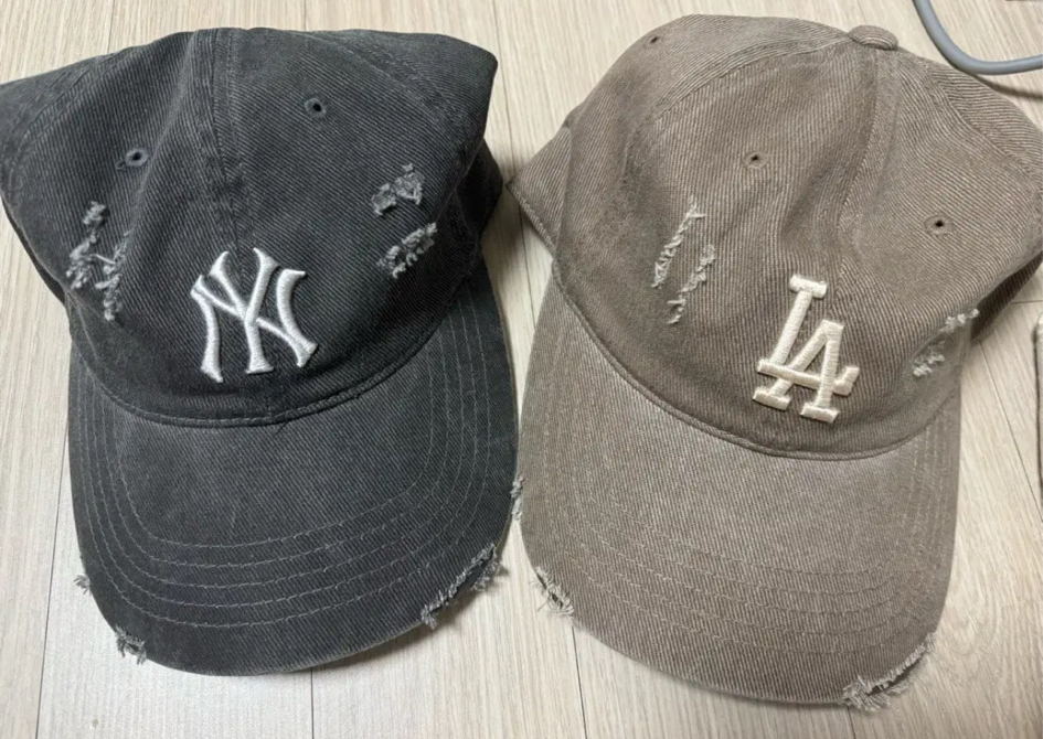 MLB 뉴욕 양키스 LA 다저스 빈티지 볼캡 새상품급
