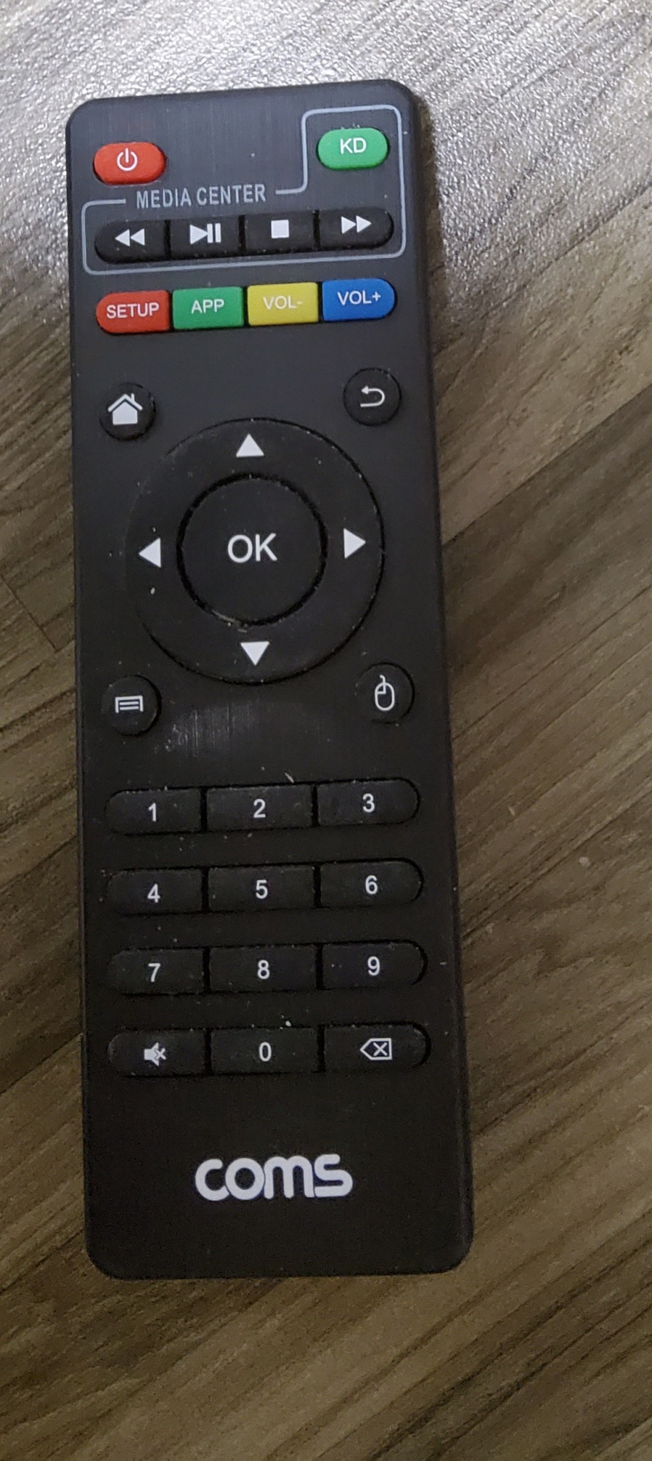 Coms(컴스) 스마트 TV 박스/안드로이드 셋톱박스용 리모컨