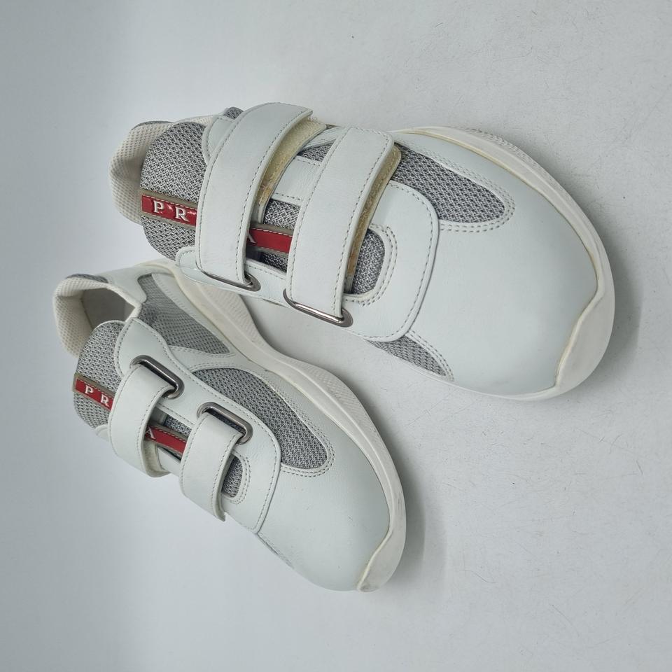 프라다 아메리카컵 벨크로 화이트 여성 240mm