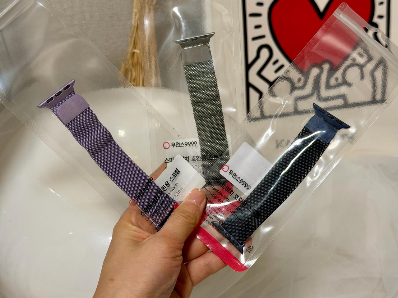 (3color) 애플워치 스트랩 SE2 밀레니즈루프 스트랩 밴드 시계줄
