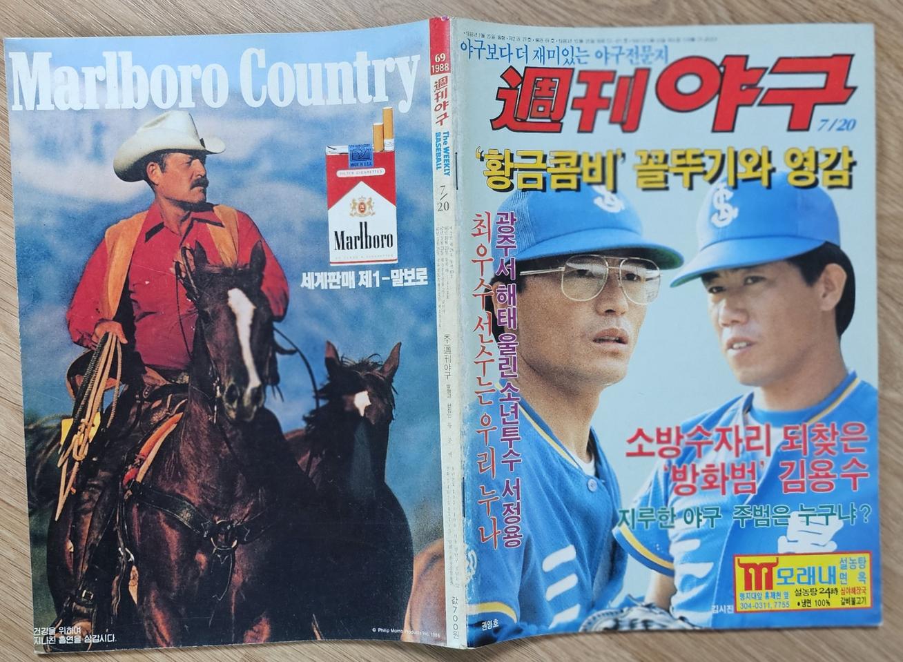 1988년 통권 69호 주간야구 잡지