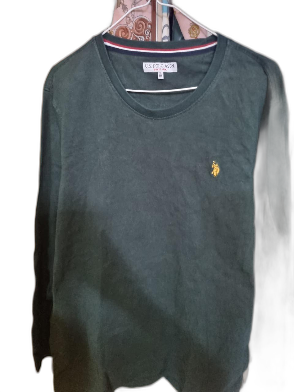 급처 새상품급)) U.S POLO ASSN긴팔티딥그린. XL