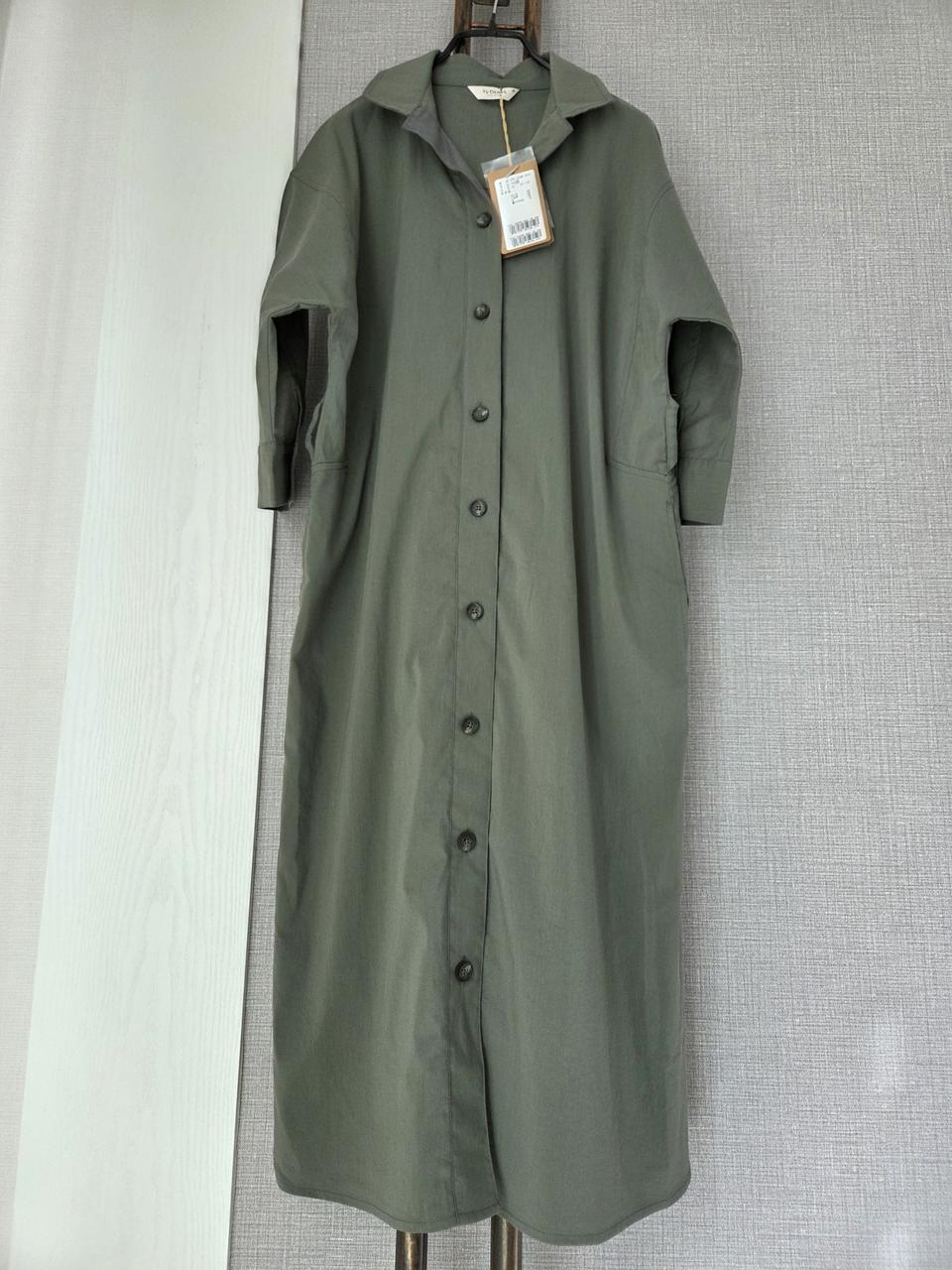 (택가239000원)VVOLIVIA 카키 셔츠롱원피스