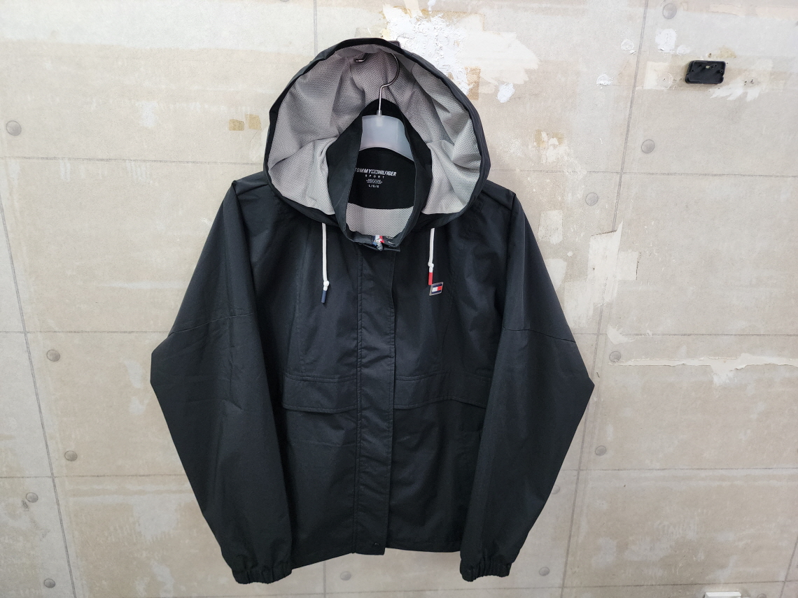 (LG)타미힐피거 남성 춘추 후드 바람막이/105size/상태우수