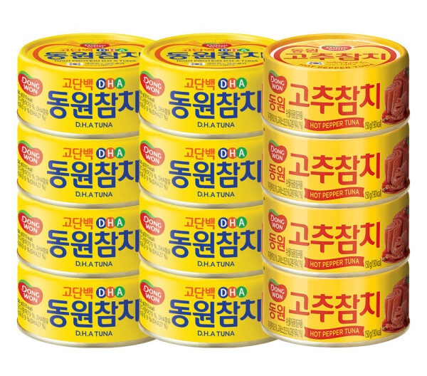 동원참치 150g 12개 DHA 8개 + 고추참치 4개