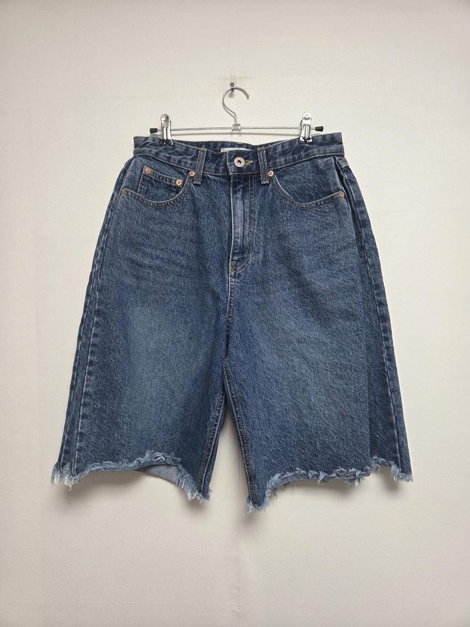 스티치컴스블루 여성 데님 반바지 블루(XS) 