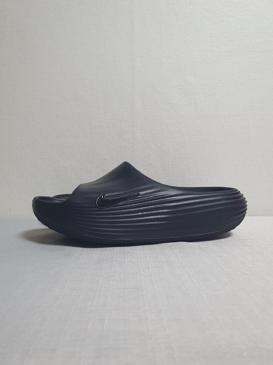 나이키 리액트X 리주버네이트 슬라이드 블랙 240mm
