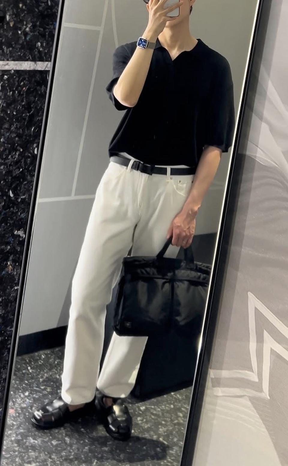 무신사 스텐다드 폴로셔츠 블랙 XL
