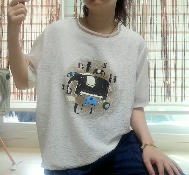 쿨 시스루 티셔츠
