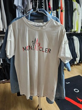 몽클레어 화이트 반팔 티셔츠(남녀공용)