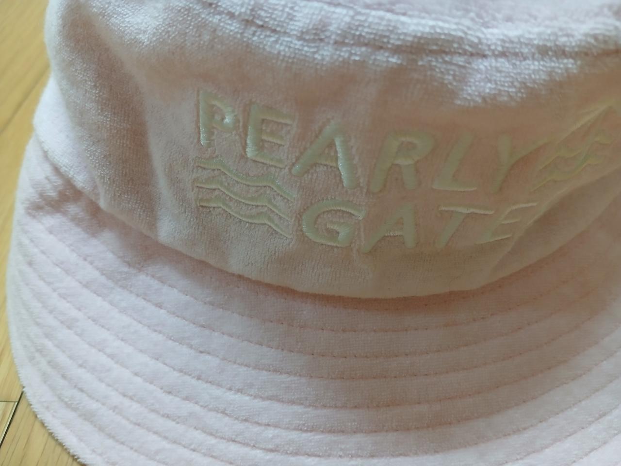 미사용 PEARLY GATES 핑크 버킷햇 F