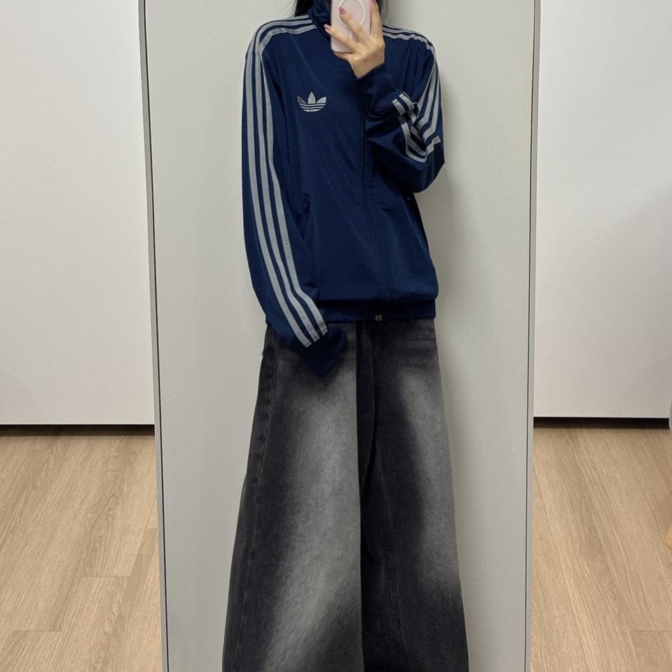 아디다스 구파이어버드 네이비 실버 트랙탑 져지