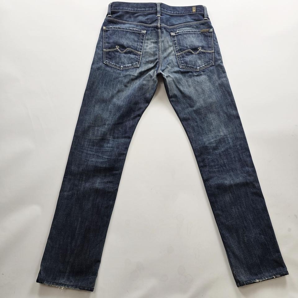 세븐진 청바지 슬림 일자 미국판 데님 사이즈34 R5665