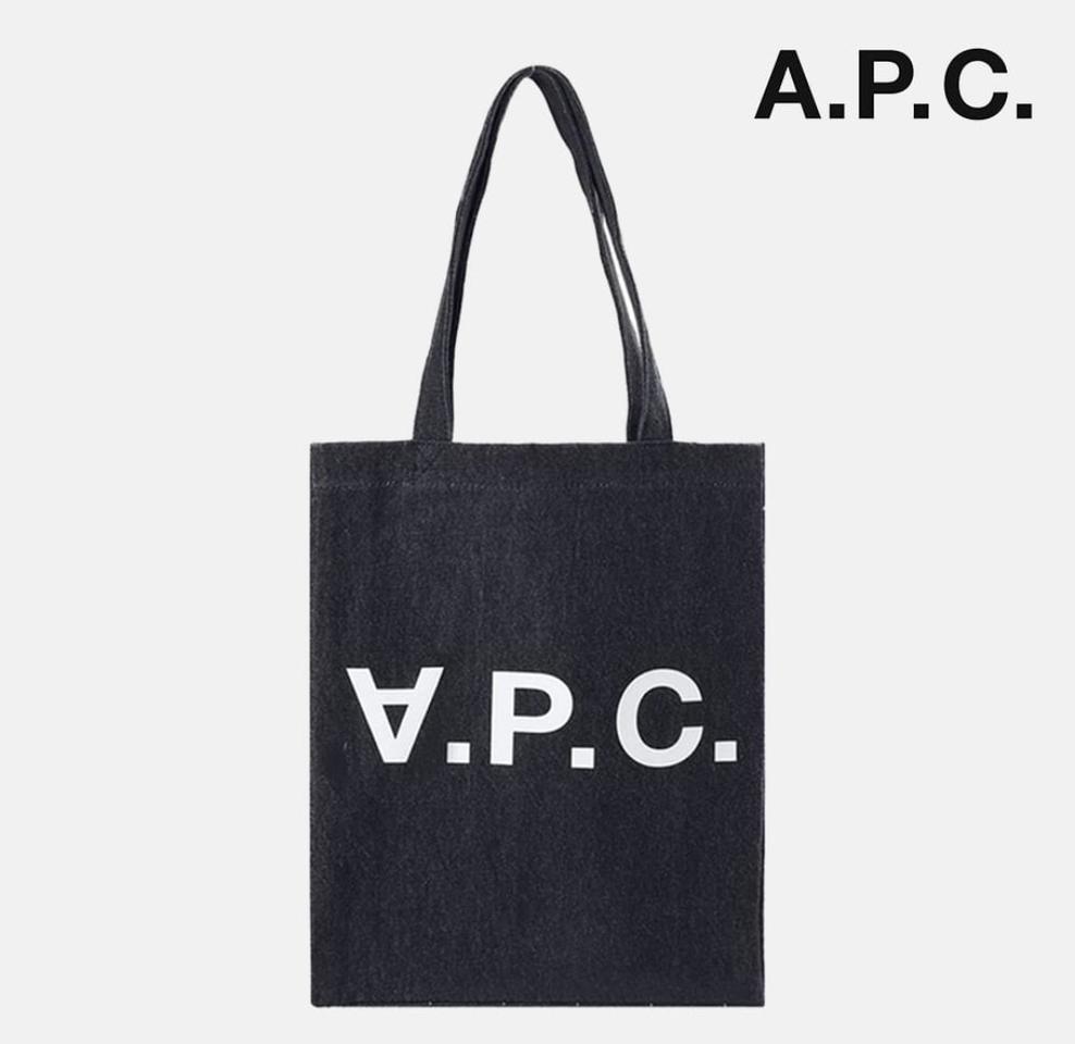 [재고5개남음] 정품 APC 로르 데님 토트백 인디고 가방 패션 백