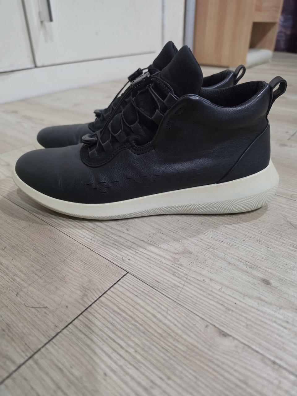 ECCO 시넵스 하이탑 야크가죽 스니커즈 38 240mm