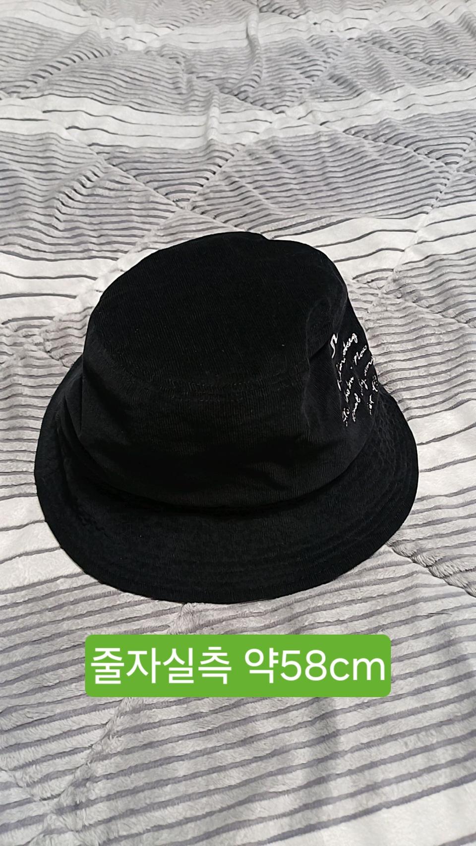제이린드버그 코듀로이 버킷햇 줄자실측58