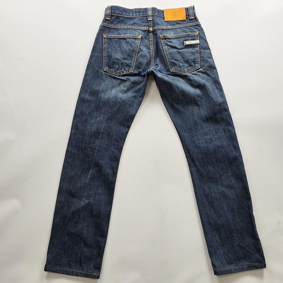 플랙진 청바지 일자 캐주얼 버튼 데님팬츠 사이즈29 R5691