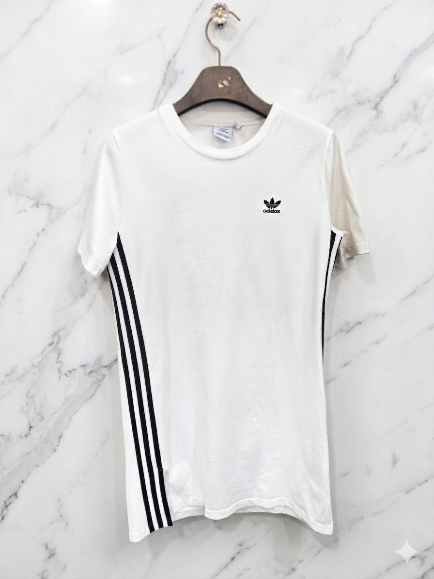 M,95 )) adidas 아디다스 옆트임 원피스~ 화이트 & 블랙
