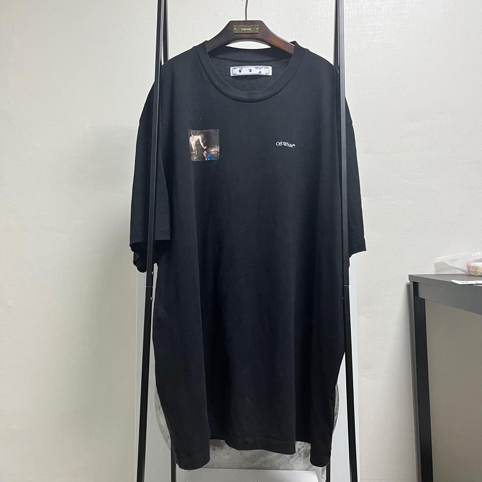 정품 2XL) 오프화이트 카라바조 애로우 반팔 티셔츠