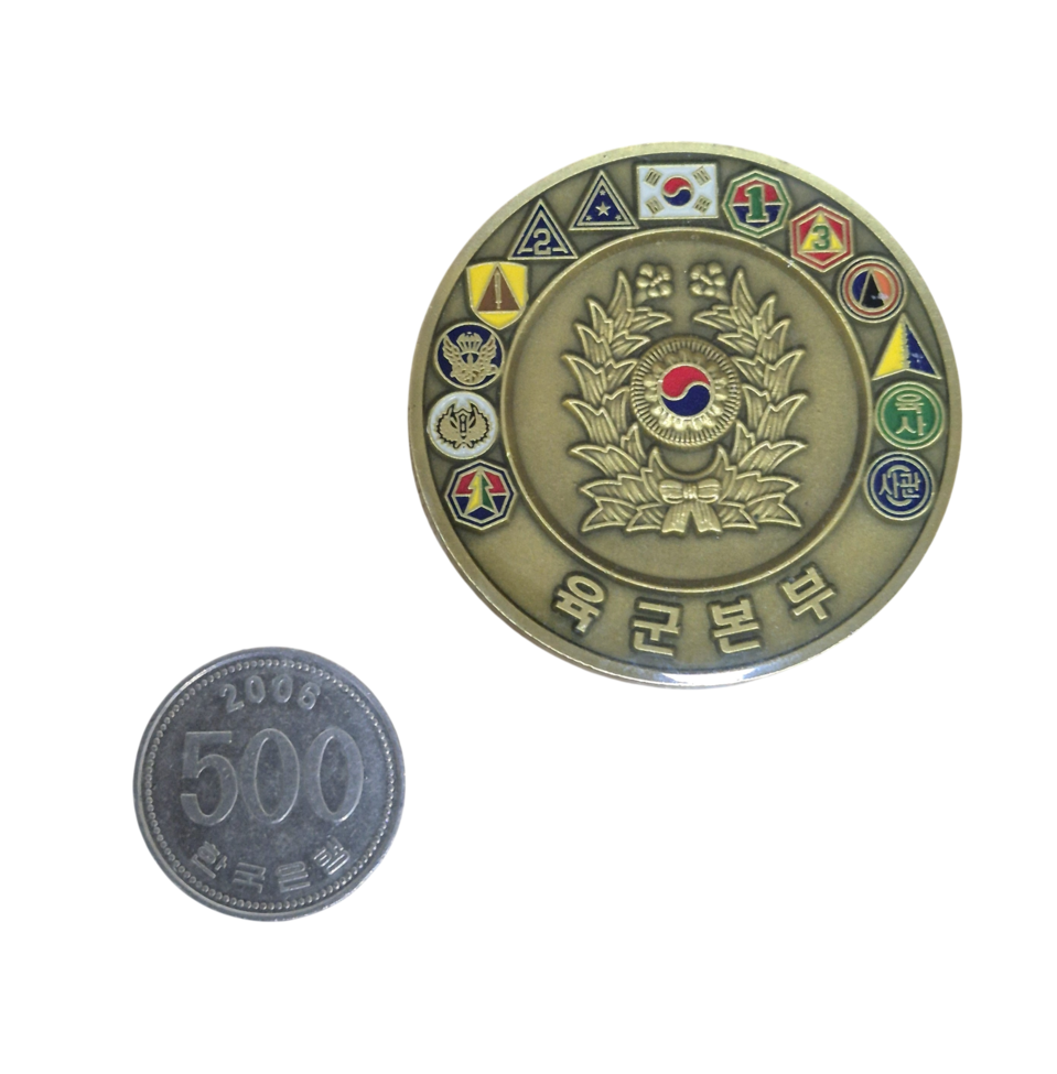 육군 육군본부 부대코인 군대코인 기념 코인 메달 뱃지 (FREE)