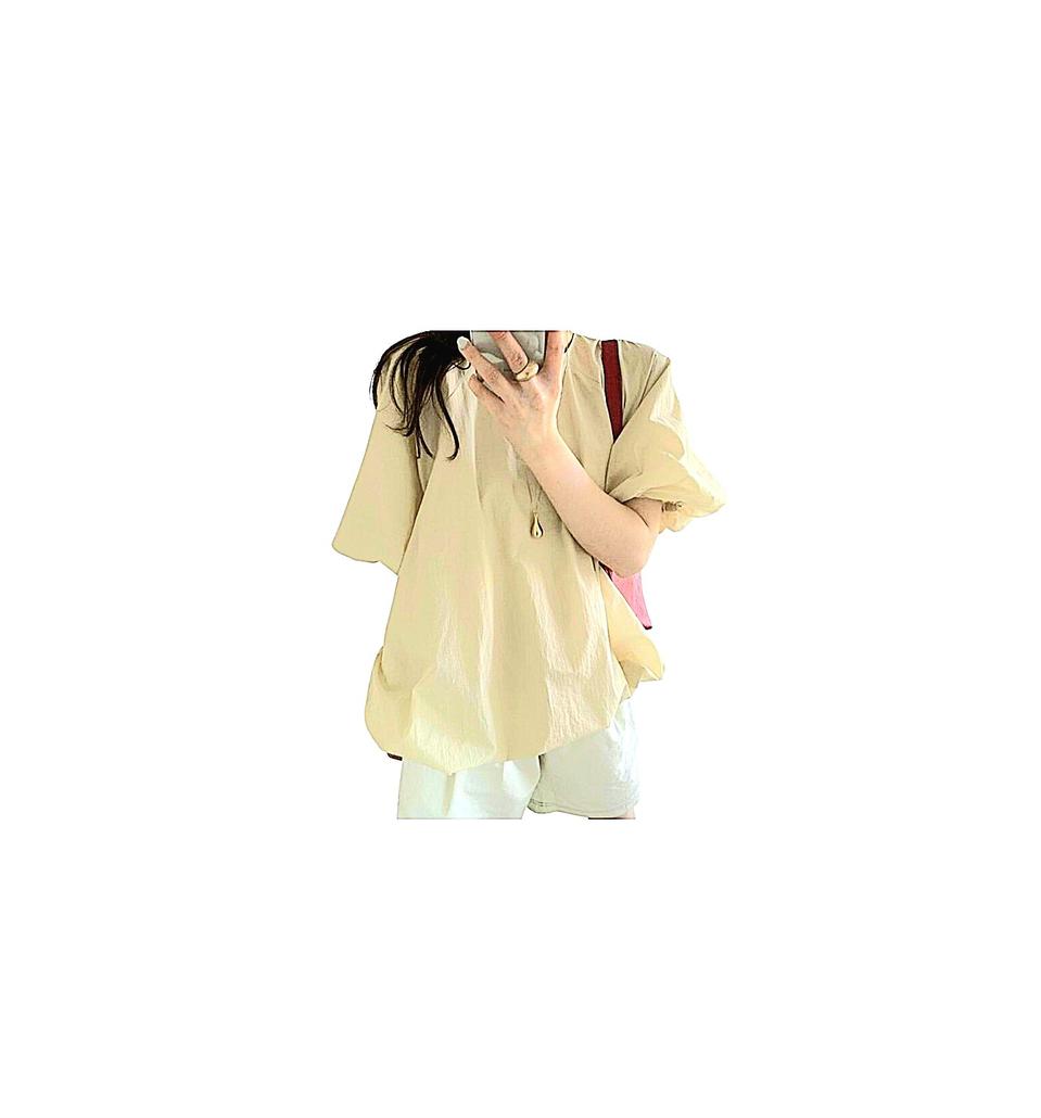 마레 mare 퍼프볼룸 두겹블라우스