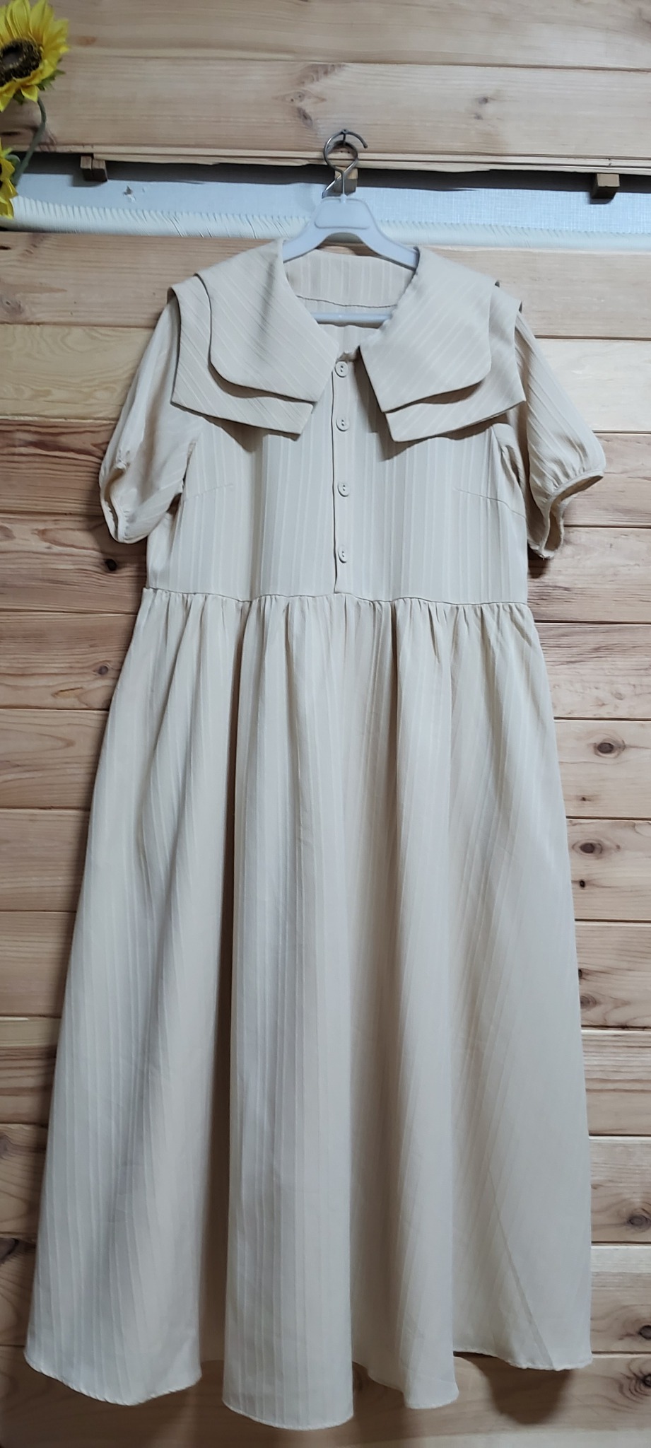 세일러 카라 롱원피스