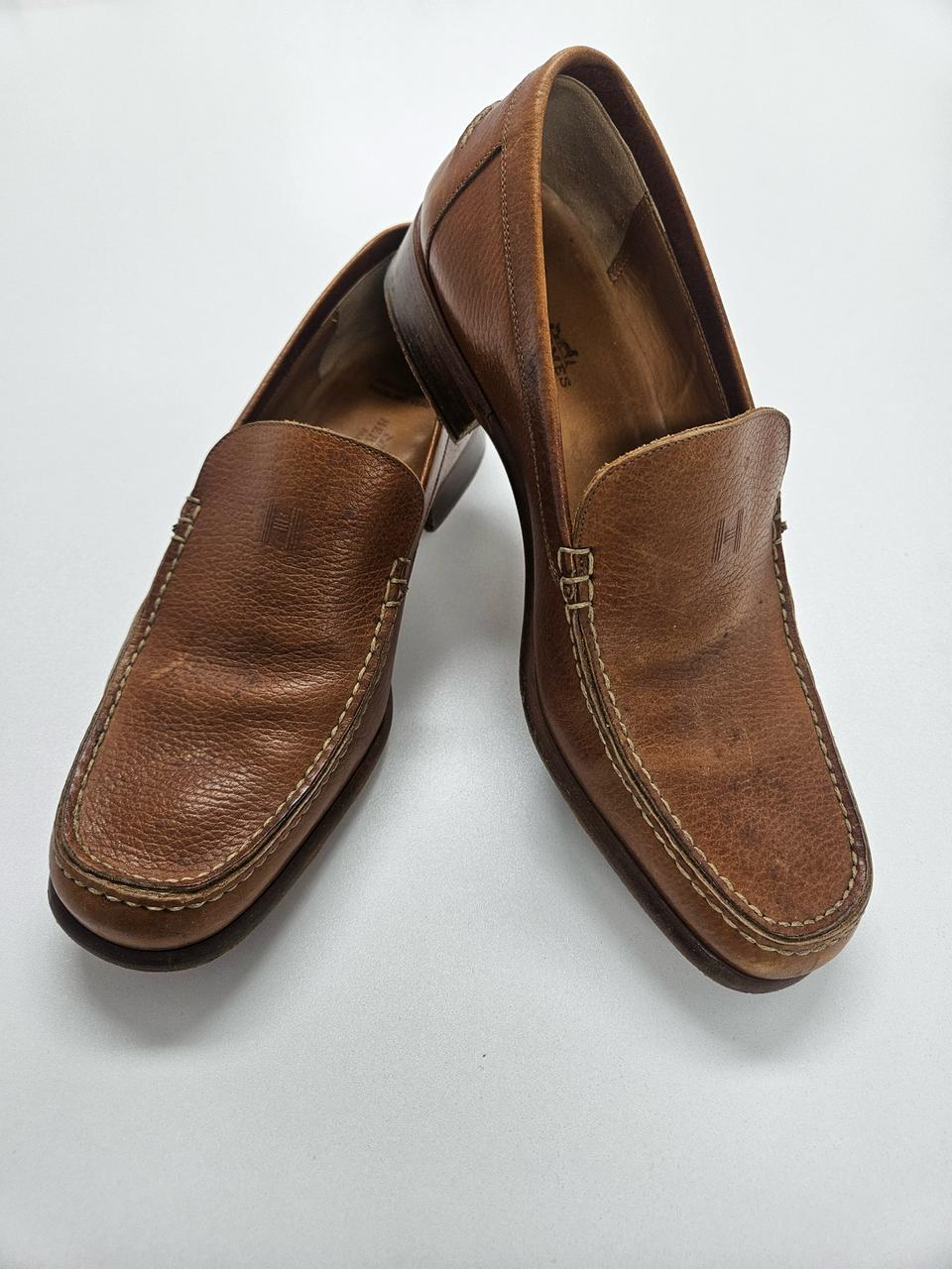 에르메스(Hermès) 남성 가죽 로퍼 브라운 (42사이즈 / 270)