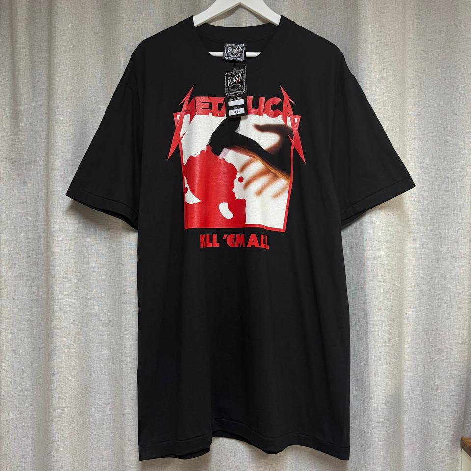 (새상품)The MAXX ROCK  메탈리카 락밴드 반팔 티셔츠 (XL)
