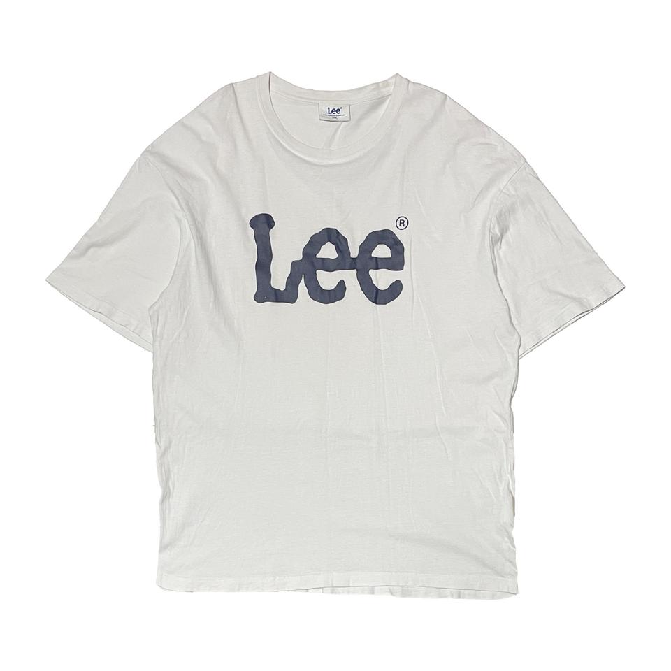 LEE 리 로고 반팔티 화이트