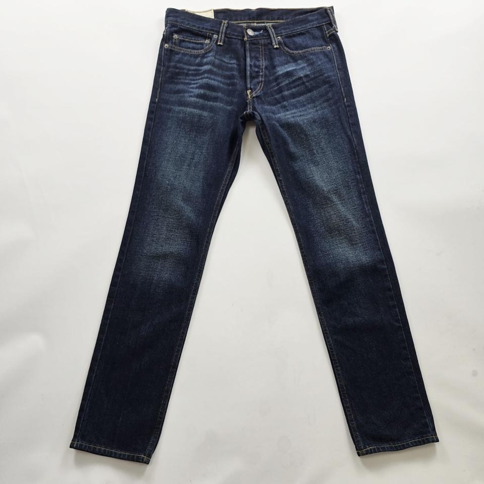 홀리스터 청바지 버튼 진청 레트로 데님 사이즈32 R5741