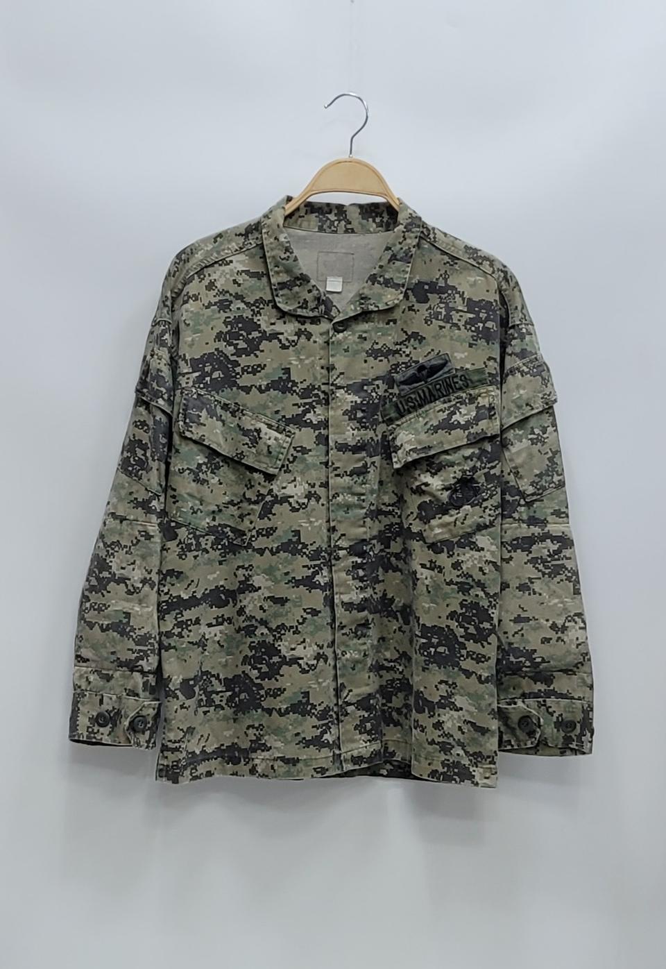 미 해병대 오리지널 디지털 카모 전투복 상의 / 남 M-L 자수패치