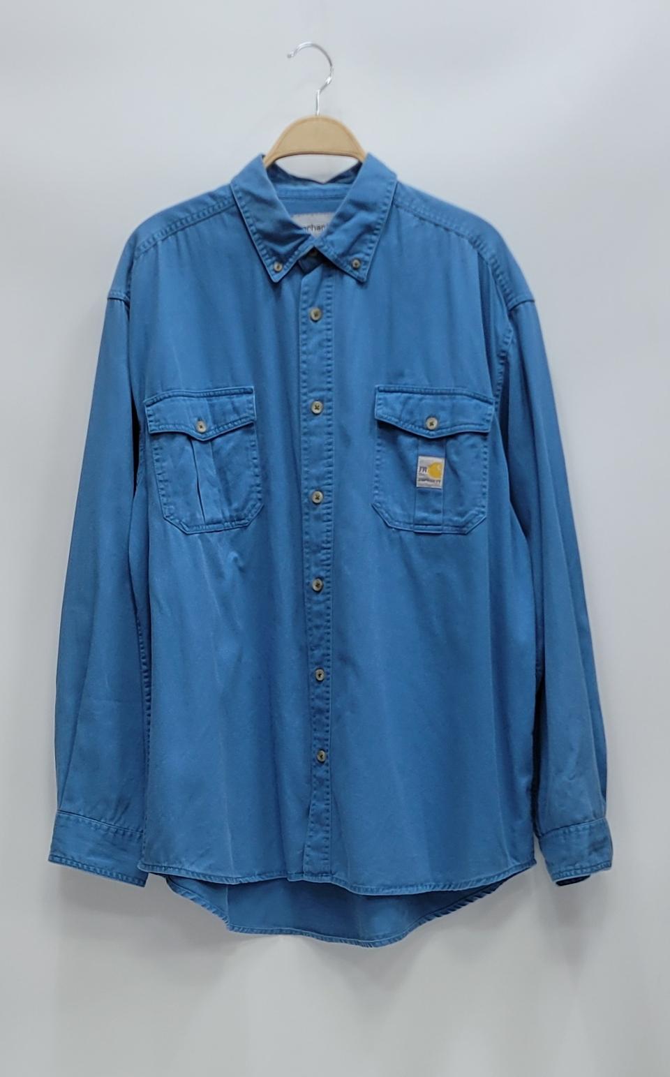 carhartt 칼하트 FR 워크 셔츠 / 남 34 스카이 블루