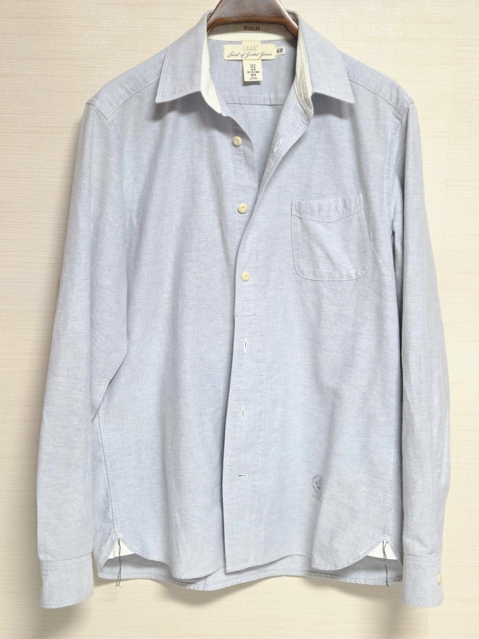 H&M L.O.G.G. 레귤러핏 셔츠 라이트블루