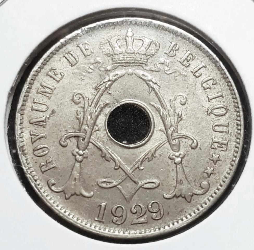 벨기에 1929년 25상팀.외국주화 주화 화폐 동전