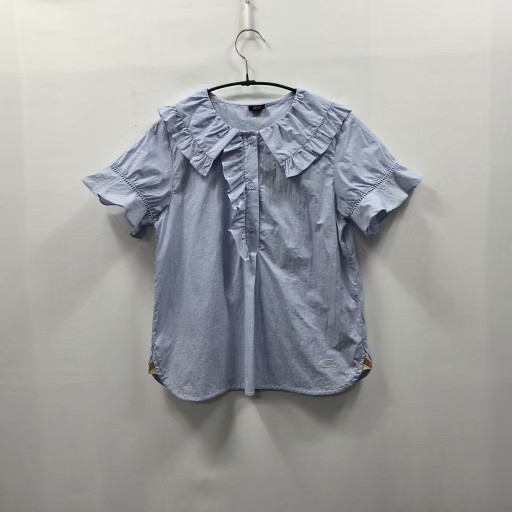 0510 [daks] 키즈 프릴카라 블라우스 150/ 13Y 라이트블루