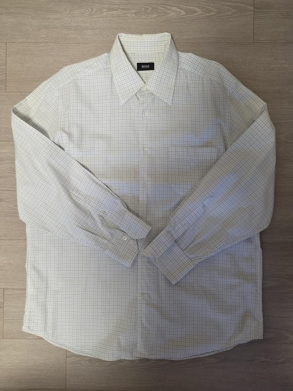 HUGO BOSS Grid Pattern 셔츠 XL(US 43)
