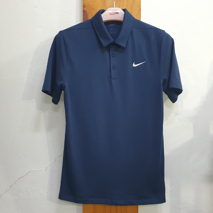 나이키 DRI-FIT 곤색 반팔 골프티(90)